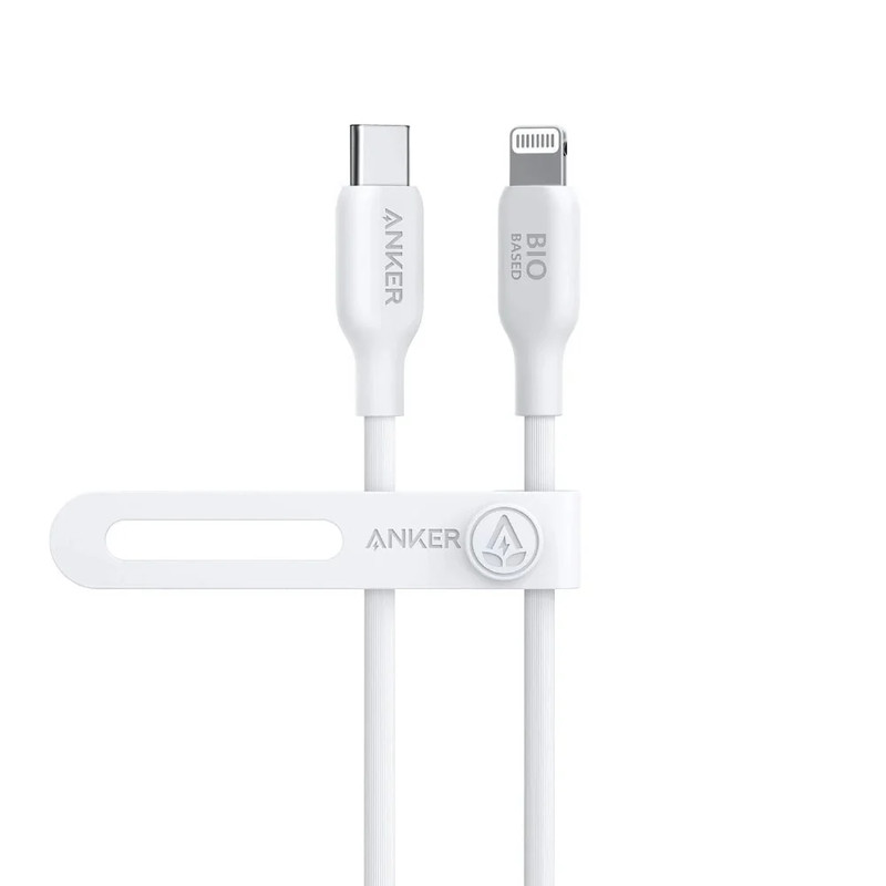 Anker 542 USB-C to Lightning Bio-Based Cable 0.9m - White - كابل